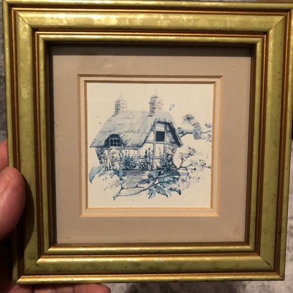 Art In Motion 'Pansies Topiary' Print and ‘English Cottage’ print - Picture 8 of 14